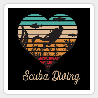 Scuba Diving Vintage Sticker